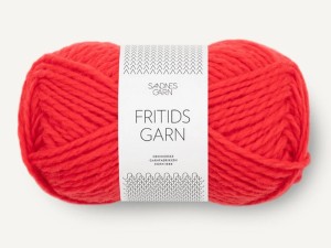 Włóczka Sandnes Garn  Fritidsgarn czerwony mak 4008