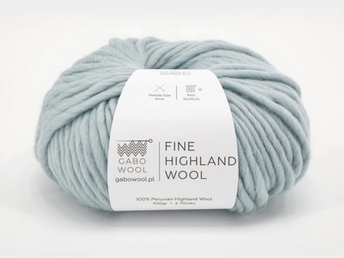 Włóczka Gabo Wool Fine Highland Wool akwamaryna AZ8726