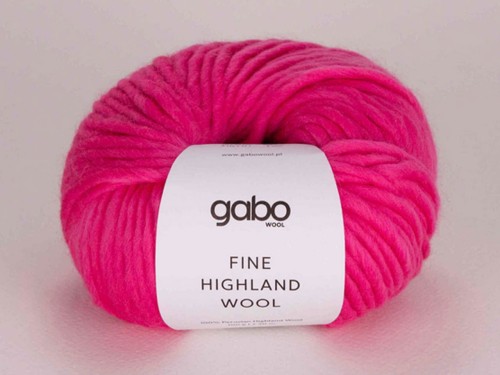 Włóczka Gabo Wool Fine Highland Wool candy róż 2007
