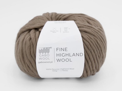 Włóczka Gabo Wool Fine Highland Wool ciemny beż 2140