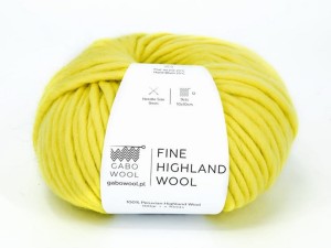 Włóczka Gabo Wool Fine Highland Wool cytryna 2224