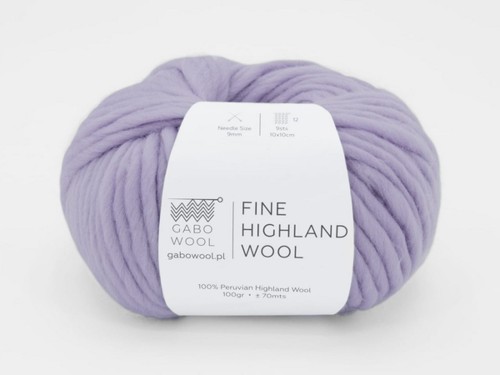 Włóczka Gabo Wool Fine Highland Wool jasna lila 2741