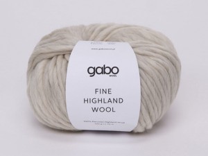 Włóczka Gabo Wool Fine Highland Wool jasny szary melanż 2126