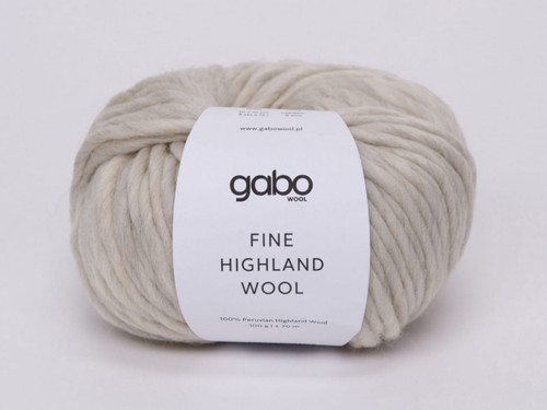 Włóczka Gabo Wool Fine Highland Wool jasny szary melanż 2126