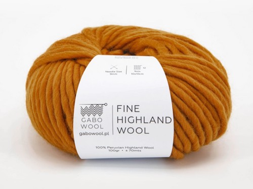 Włóczka Gabo Wool Fine Highland Wool kurkuma AM1180