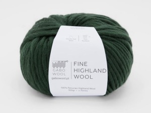 Włóczka Gabo Wool Fine Highland Wool leśna zieleń 2172