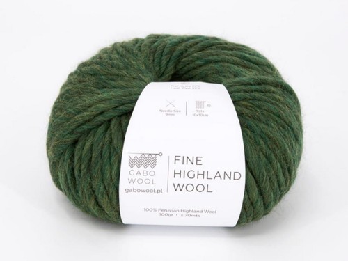 Włóczka Gabo Wool Fine Highland Wool leśny 287