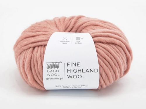 Włóczka Gabo Wool Fine Highland Wool łososiowy RJ8384