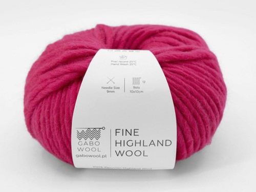 Włóczka Gabo Wool Fine Highland Wool magenta 2230