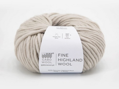 Włóczka Gabo Wool Fine Highland Wool migdałowy AM8412