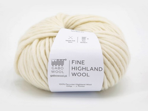 Włóczka Gabo Wool Fine Highland Wool naturalny 100