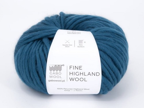 Włóczka Gabo Wool Fine Highland Wool petrol 2396