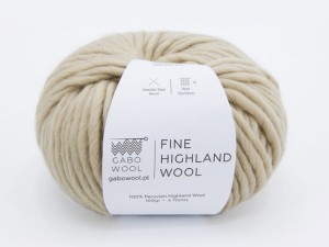 Włóczka Gabo Wool Fine Highland Wool piasek 2402