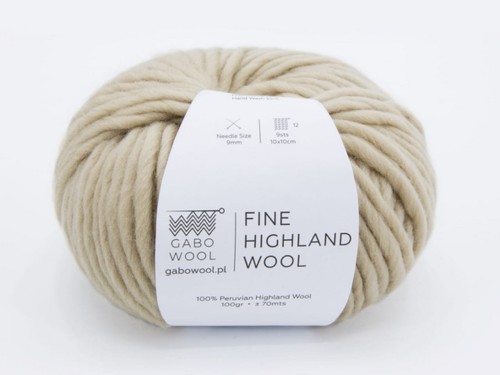 Włóczka Gabo Wool Fine Highland Wool piasek 2402