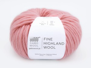 Włóczka Gabo Wool Fine Highland Wool róż 2244