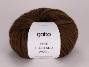 Włóczka Gabo Wool Fine Highland Wool tweed wenge 2351