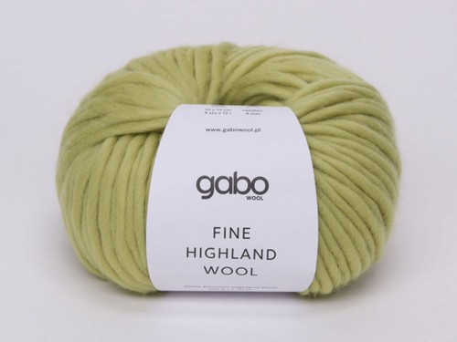 Włóczka Gabo Wool Fine Highland Wool zielona herbata  2477