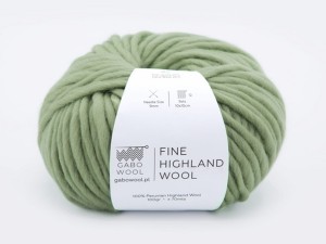 Włóczka Gabo Wool Fine Highland Wool zielona szałwia  2058