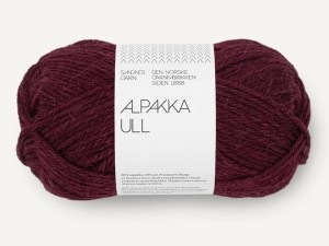 Włóczka Sandnes Garn Alpakka Ull burgund 4372