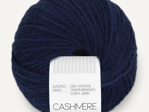 Włóczka Sandnes Garn  cashmere marynarski granat 5882