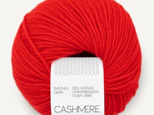 Włóczka Sandnes Garn  cashmere czerwony 4018