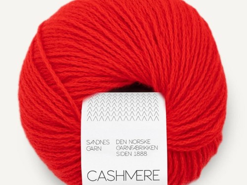 Włóczka Sandnes Garn  cashmere czerwony 4018