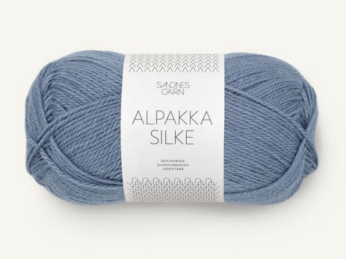Włóczka Sandnes Garn Alpakka Silke jeans 6052