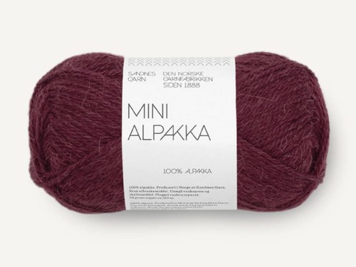 Włóczka Sandnes Garn Mini Alpakka burgund 4372
