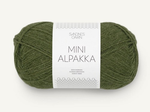 Włóczka Sandnes Garn Mini Alpakka zielony mech 9573