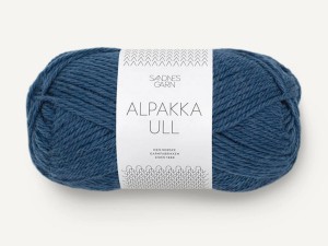 Włóczka Sandnes Garn Alpakka Ull niebieska północ 6364