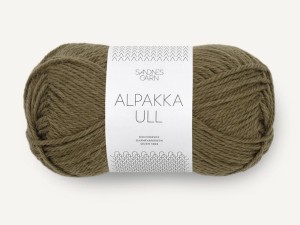 Włóczka Sandnes Garn Alpakka Ull ciemna oliwka 9873