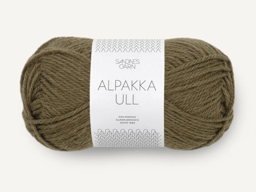 Włóczka Sandnes Garn Alpakka Ull ciemna oliwka 9873