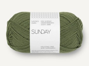 Włóczka Sandnes Garn Sunday zielona oliwka 9062