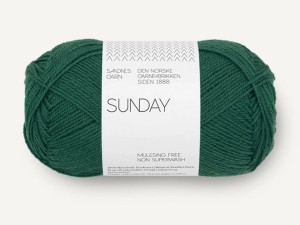 Włóczka Sandnes Garn Sunday szmaragodwa zieleń 7772
