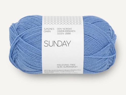 Włóczka Sandnes Garn Sunday prowansalski błękit 5824