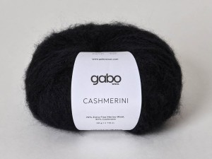 Włóczka Gabo Wool  Cashmerini  500 czarny