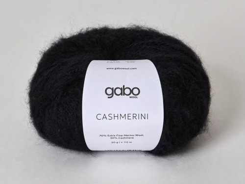 Włóczka Gabo Wool  Cashmerini  500 czarny