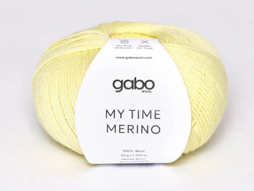 Włóczka Gabo Wool My Time Merino 9119 cytrynowy sorbet