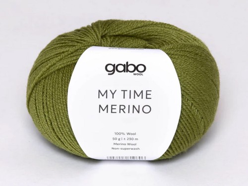 Włóczka Gabo Wool My Time Merino 9612 oliwkowa zieleń