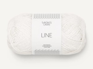 Włóczka Sandnes Garn  Line 1001 optyczny biały