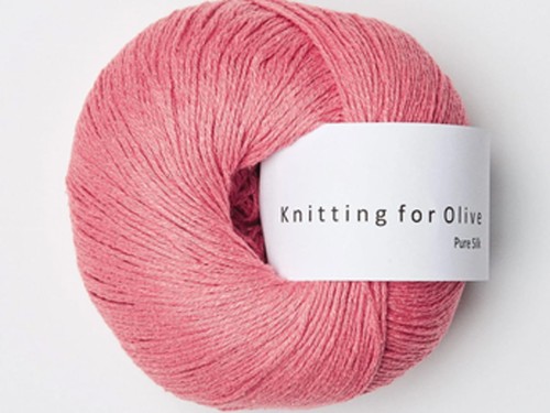 Włóczka  Knitting For Olive Pure Silk raspberry pink