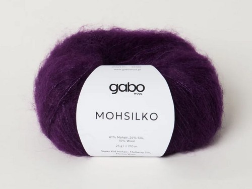 Włóczka Gabo Wool Mohsilko 4713 bakłażan
