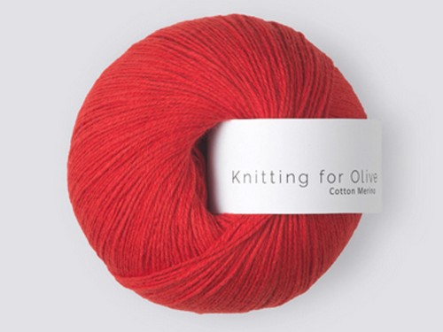 Włóczka  Knitting For Olive  Cotton Merino Red Currant