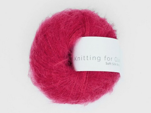 Włóczka  Knitting For Olive Soft Silk Mohair raspberry red