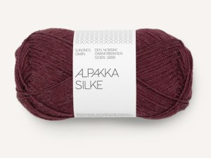 Włóczka Sandnes Garn Alpakka Silke 4372 burgund