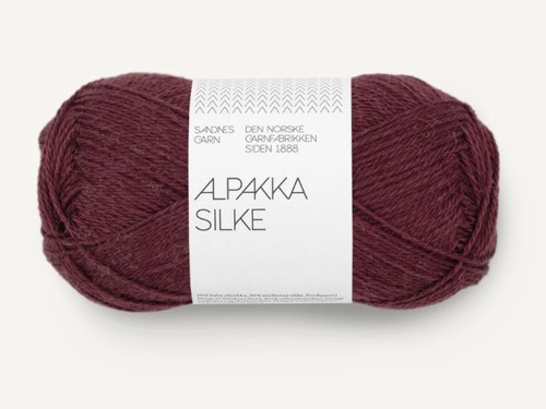 Włóczka Sandnes Garn Alpakka Silke 4372 burgund