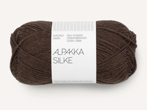 Włóczka Sandnes Garn Alpakka Silke 3591 melanżowy brąz