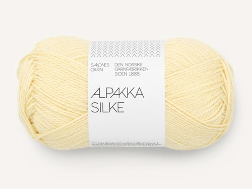 Włóczka Sandnes Garn Alpakka Silke 2112 maślany żółty