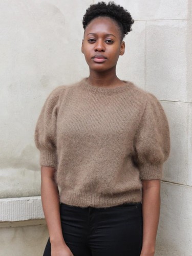 Wzór na kobiecy t-shirt Puff Tee Knitting for Olive