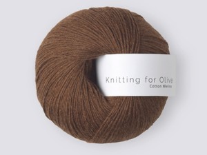 Włóczka  Knitting For Olive Pure Silk dark cognac